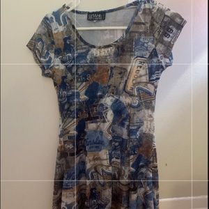 tight flowy mini dress